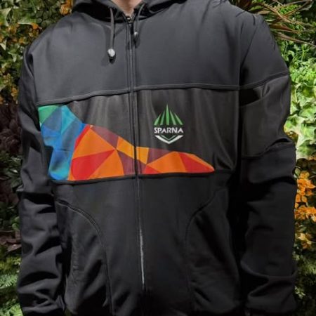SWEAT À CAPUCHE ZIPPÉ NOIR HOMME